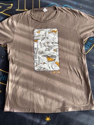 Camiseta Talla M Estampado Aves