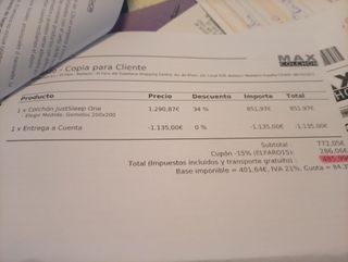 Cama King Size 2x2m Maxcolchon