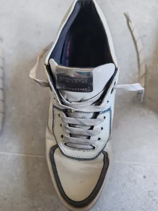 Zapatillas Stonefly Blancas y Plateadas