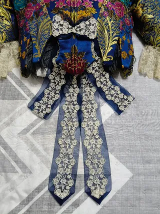 Traje Fallera Adulta Azul Marino