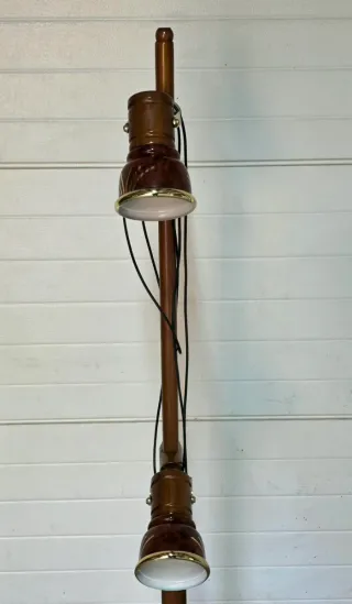 Lámpara de pie madera y metal