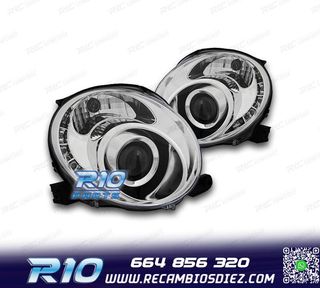 FAROS FIAT 500 07-15 LUZ DIURNA TFL FONDO CROMO