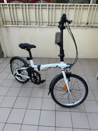 Bicicleta Plegable BTWIN TILT 500 Blanca