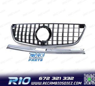 PARRILLA MERCEDES CLASE V W447 14-19 NEGRO CROMO LOOK AMG