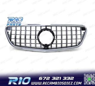 PARRILLA MERCEDES CLASE V W447 14-19 NEGRO CROMO LOOK AMG