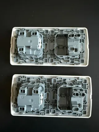 Lote interruptores y enchufes eléctricos