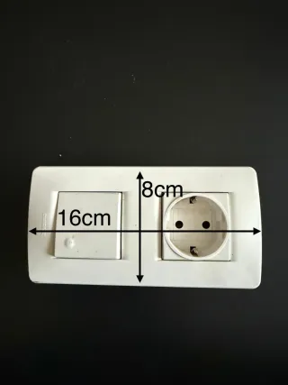 Lote interruptores y enchufes eléctricos