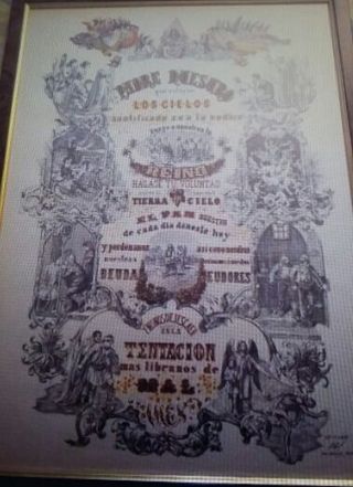 Cuadro Padre Nuestro antiguo