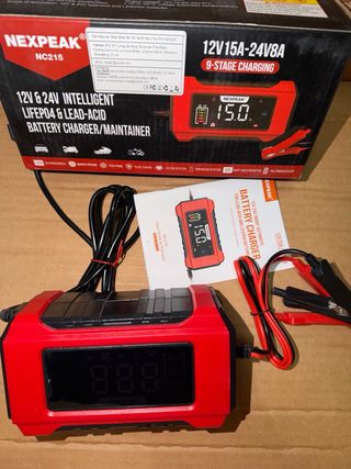 Cargador Baterías 12V/15A 24V/8A Nexpeak