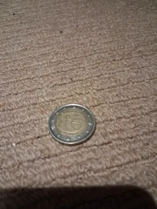 Moneda 2 euros conmemorativa España UEM 1999-2009