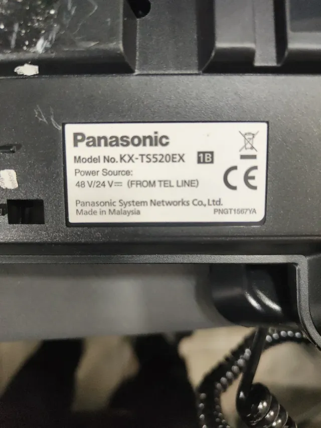 Telefono Panasonic nero
