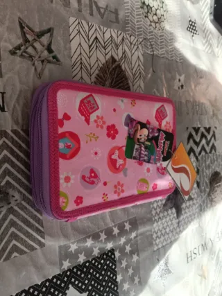Estuche Minnie Mouse con cremallera NUEVO