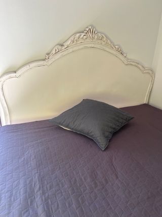 Solo Cabecero madera blanco envejecido 150x129