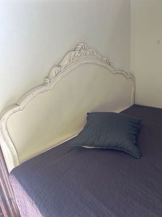 Solo Cabecero madera blanco envejecido 150x129