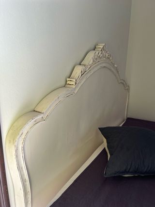 Solo Cabecero madera blanco envejecido 150x129