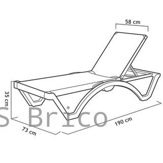 Lettino da esterno Mykonos Arena