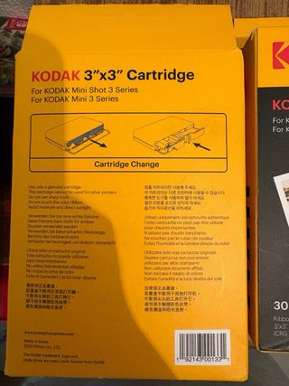 Cartuccia di Carta Kodak 3x3 30 Fogli