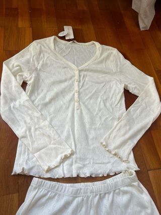 Pijama Algodón Blanco ELLADA Talla Única
