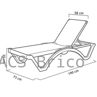 Lettino da esterno Mykonos Arena