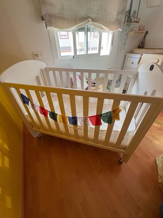 Cuna colecho blanca