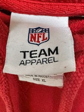Sudadera roja capucha Chiefs NFL Talla XL