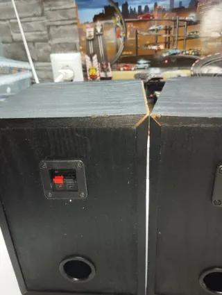 Altavoces negros y plateados 2x25 W