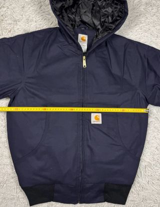 Chaqueta carhartt capucha talla s azul marino