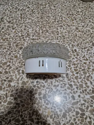 Lámpara de techo de cristal antigua