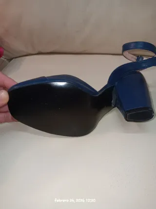Zapatos tacón azul marino talla 37