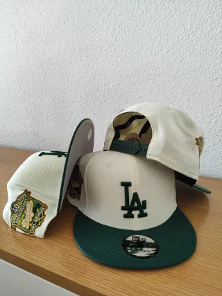 Gorra New Era Beige y Verde