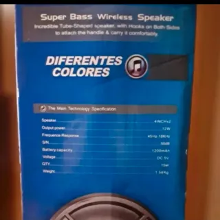 Altavoz Portátil Bluetooth.