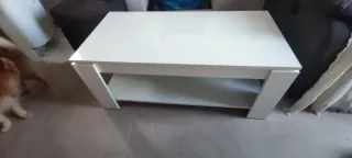 Mesa de centro elevable blanca