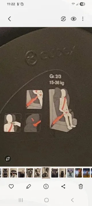 Silla coche Cybex Grupo 2/3