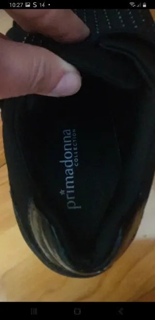 Zapatillas Primadonna Negras con Brillantes