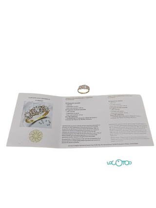 Anillo De Oro 18K Diamantes y Topacios