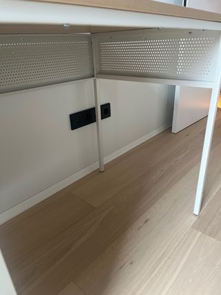 Escritorio Pantone Madera y Metal Blanco