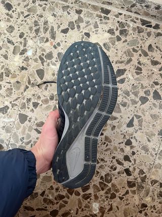 Zapatillas Nike Running Negras y Plateadas