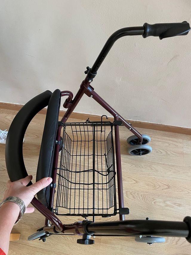 Andador Plegable Aluminio con Asiento