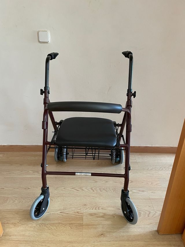 Andador Plegable Aluminio con Asiento