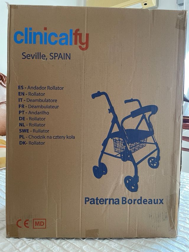 Andador Plegable Aluminio con Asiento