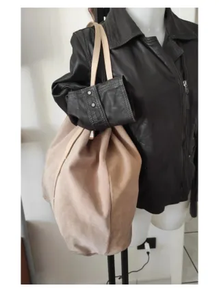 Borsa Zara Camoscio Beige