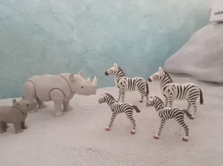 Lote Animales Playmobil: Rinocerontes y más
