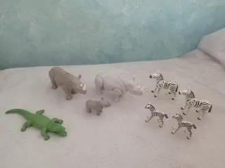 Lote Animales Playmobil: Rinocerontes y más