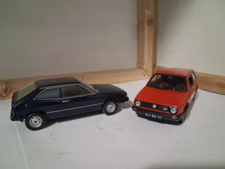 Lote 2 Coches VW Golf GTI y Scirocco 1:43