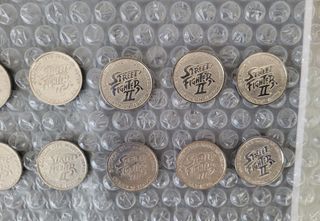 Street Fighter 2 Arcade Monedas Tokens Set 12