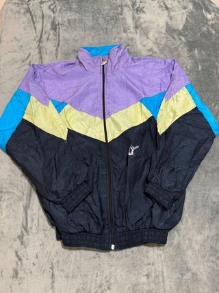 Rare Windbreaker Wielen Vintage 90s, Colorblock, R