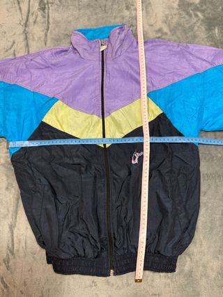 Rare Windbreaker Wielen Vintage 90s, Colorblock, R