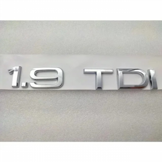 Emblema Logo AUDI 1.9 TDI plata