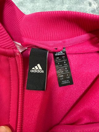 Rare Track Jacket Adidas Y2K, Pink, Big Logo Sleev