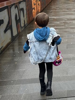 Chaleco Vaquero Desgastado Talla M